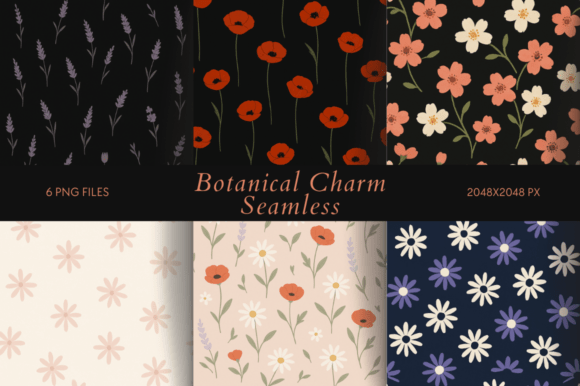 Download Botanical Charm Seamless - Botanical charm Collection