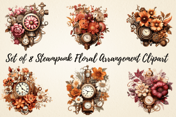 Download Steampunk Floral Arrangement Clipart - Floral arrangement clipart Collection