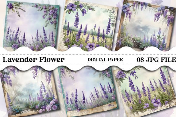 Download Watercolor Lavender Flowers Background - Lavender flowers Collection