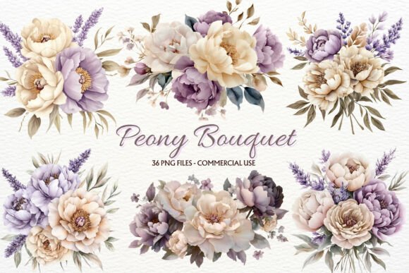Download Peony Bouquet Floral Arrangement Clipart - Floral arrangement clipart Collection