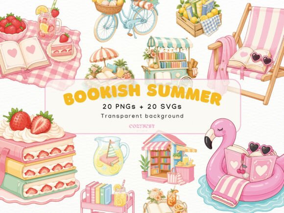 Download Summer Bookish Cliparts, Book Lover PNG - Premium Resources